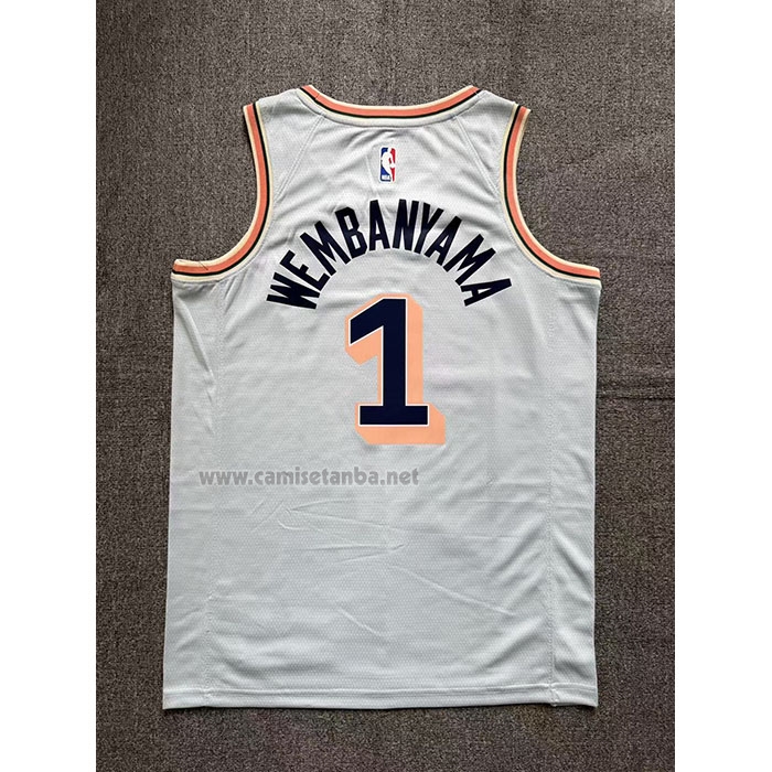 Camiseta San Antonio Spurs Victor Wembanyama #1 Ciudad 2024-25 Verde